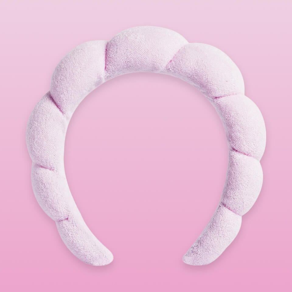 A photo of Revolution Skincare Pink Padded Headband